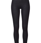 Woolen Lace Lace Trim Wool And Silk Leggings | Black 70833-019